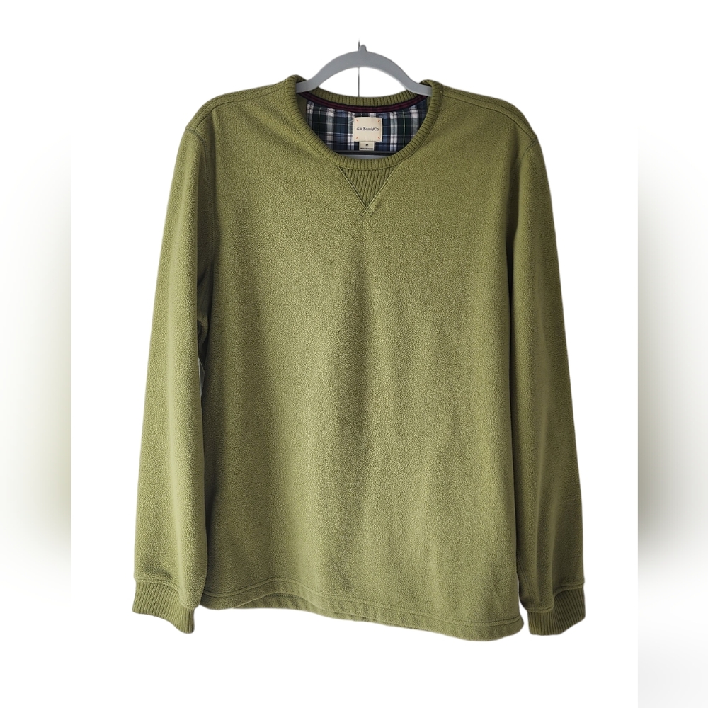 G.H. Bass & Co. Green Fleece Sweater | Men's Medium |